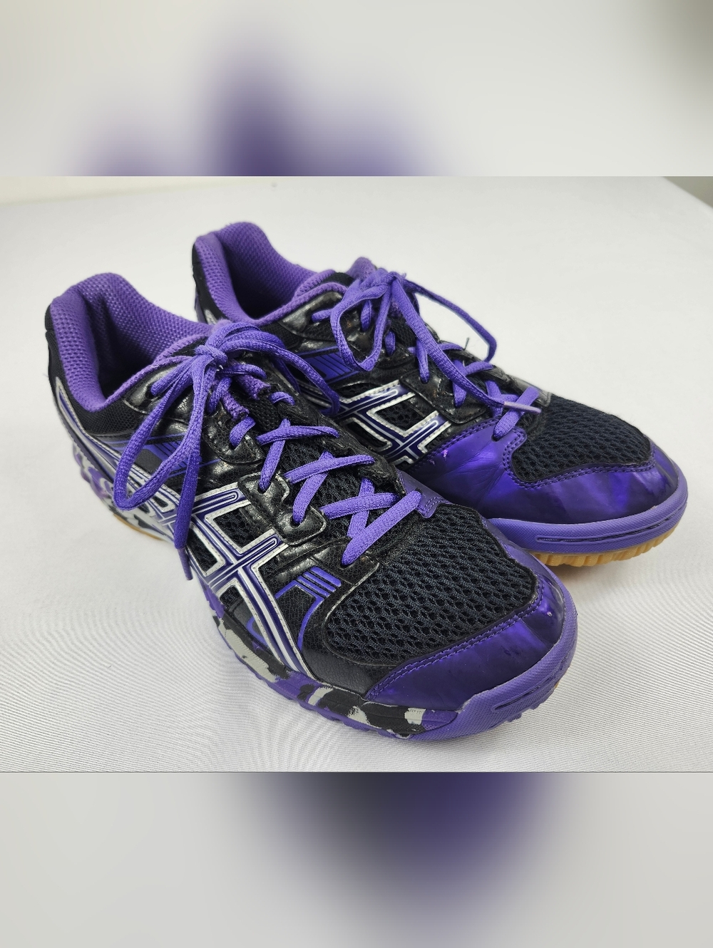 Asics Gel-1140V Women’s 10 M Athletic Shoes Sneaker Black and Purple
